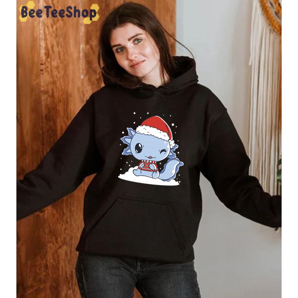 Snow Axolotl Christmas Unisex T-Shirt Snow Axolotl Christmas Unisex T-Shirt