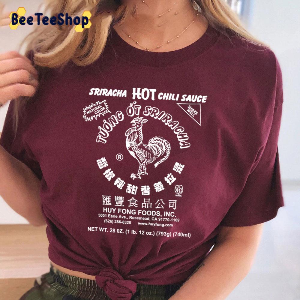 Spicy Rooster In White Unisex T-Shirt Spicy Rooster In White Unisex T-Shirt