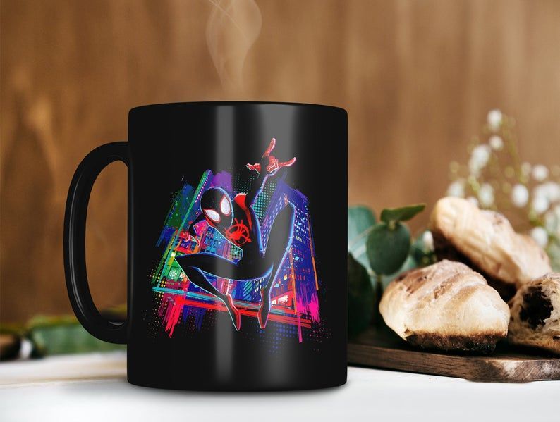 Spider Man Into The Spider Verse Miles Morales Graffiti City Mug Spider Man Lover Gift Premium Sublime Ceramic Coffee Mug Black Spider Man Into The Spider Verse Miles Morales Graffiti City Mug Spider Man Lover Gift Premium Sublime Ceramic Coffee Mug Black