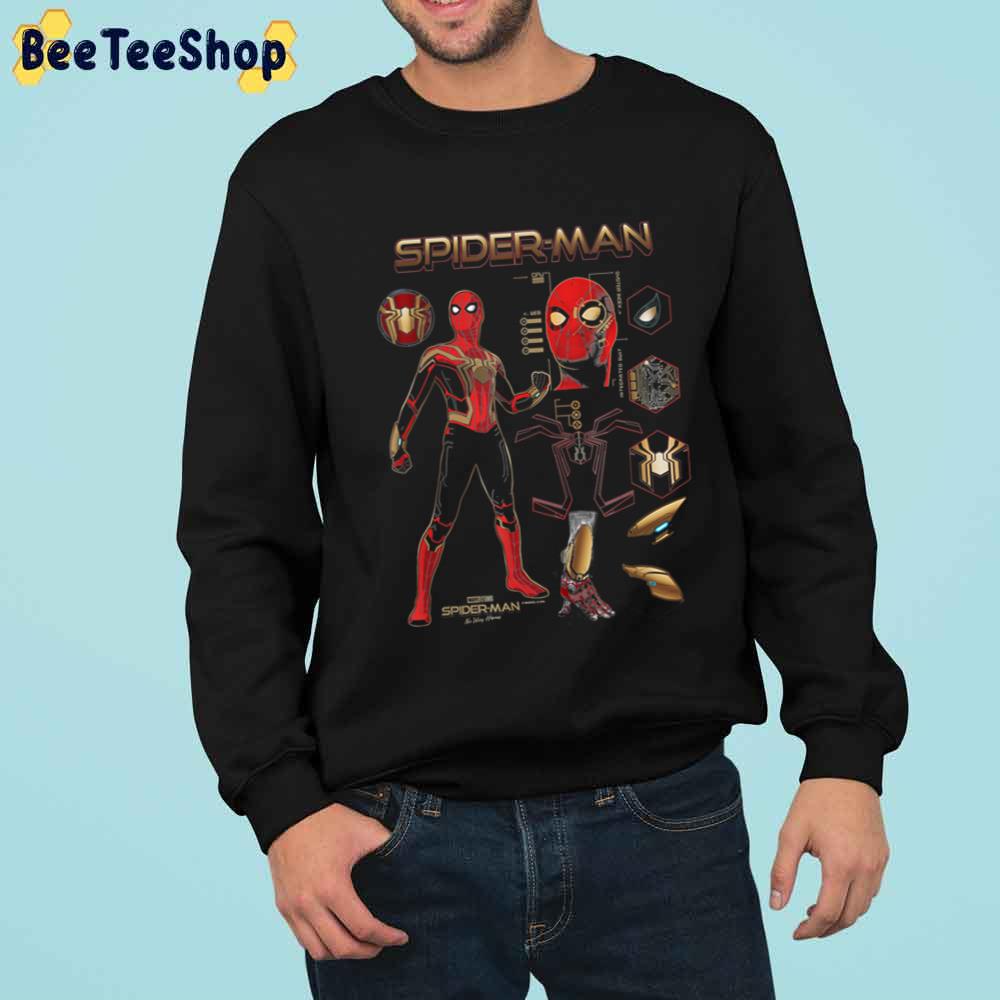 Spider Nah Way Home Spidy Schematic Unisex T-Shirt Spider Nah Way Home Spidy Schematic Unisex T-Shirt