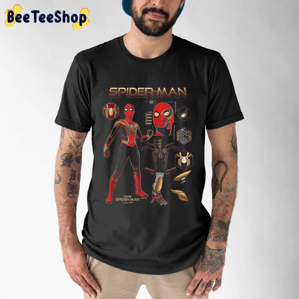 Spider Nah Way Home Spidy Schematic Unisex T-Shirt Spider Nah Way Home Spidy Schematic Unisex T-Shirt