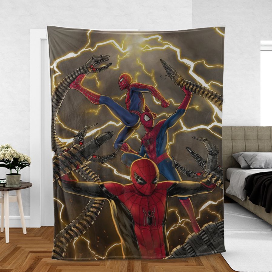Spiderman 3 2021 Fan Gift, Spiderman No Way Home Comfy Sofa Throw Blanket Gift Spiderman 3 2021 Fan Gift, Spiderman No Way Home Comfy Sofa Throw Blanket Gift