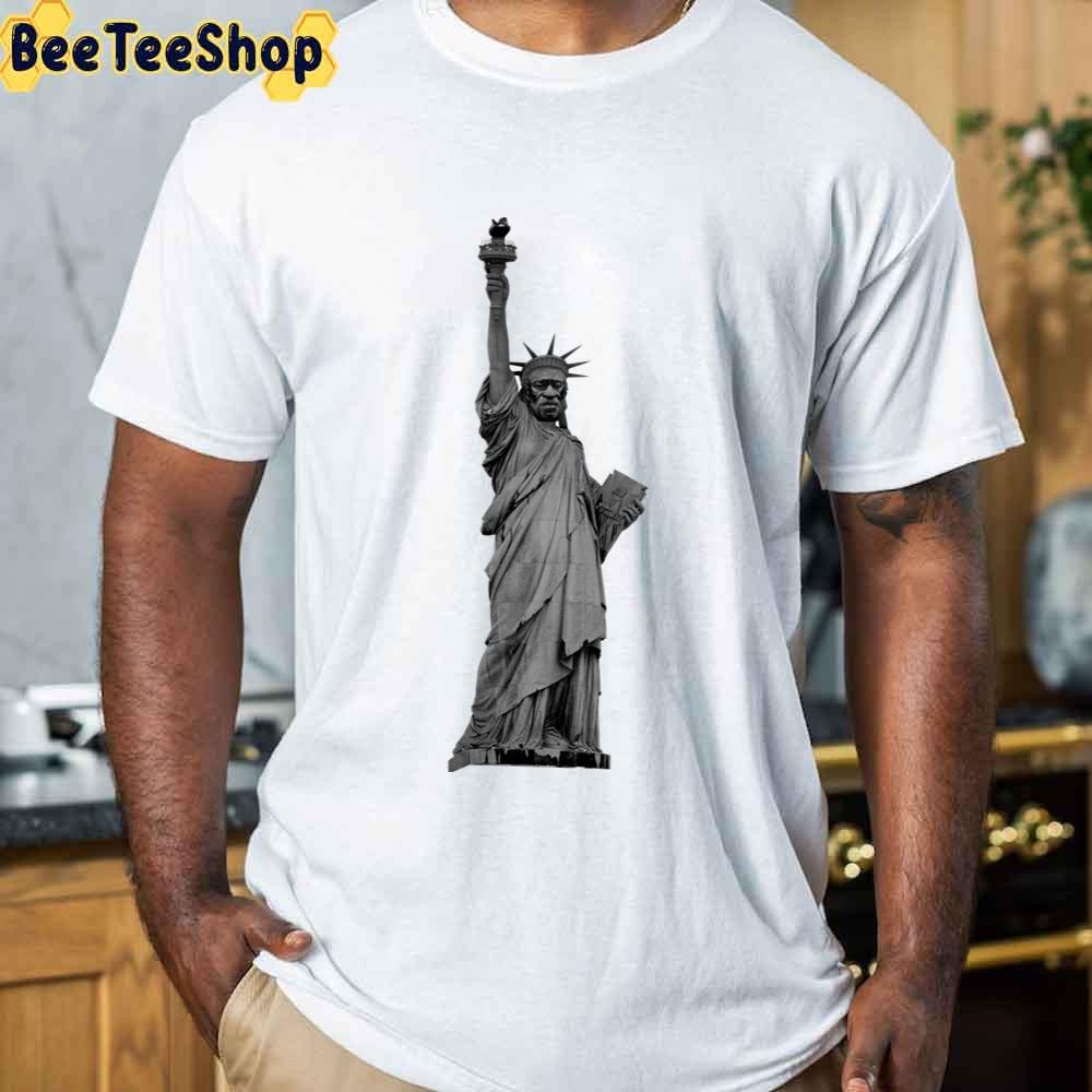 Statue Of Liberty Mix George Floyd Please I Cant Breathe Unisex T-Shirt Statue Of Liberty Mix George Floyd Please I Cant Breathe Unisex T-Shirt