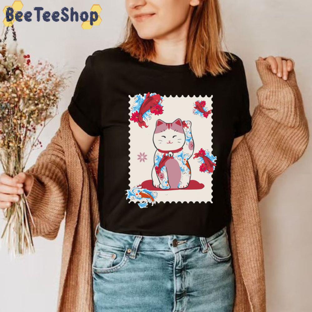 Sweet Cat In Lotus Tattoo Unisex T-Shirt Sweet Cat In Lotus Tattoo Unisex T-Shirt