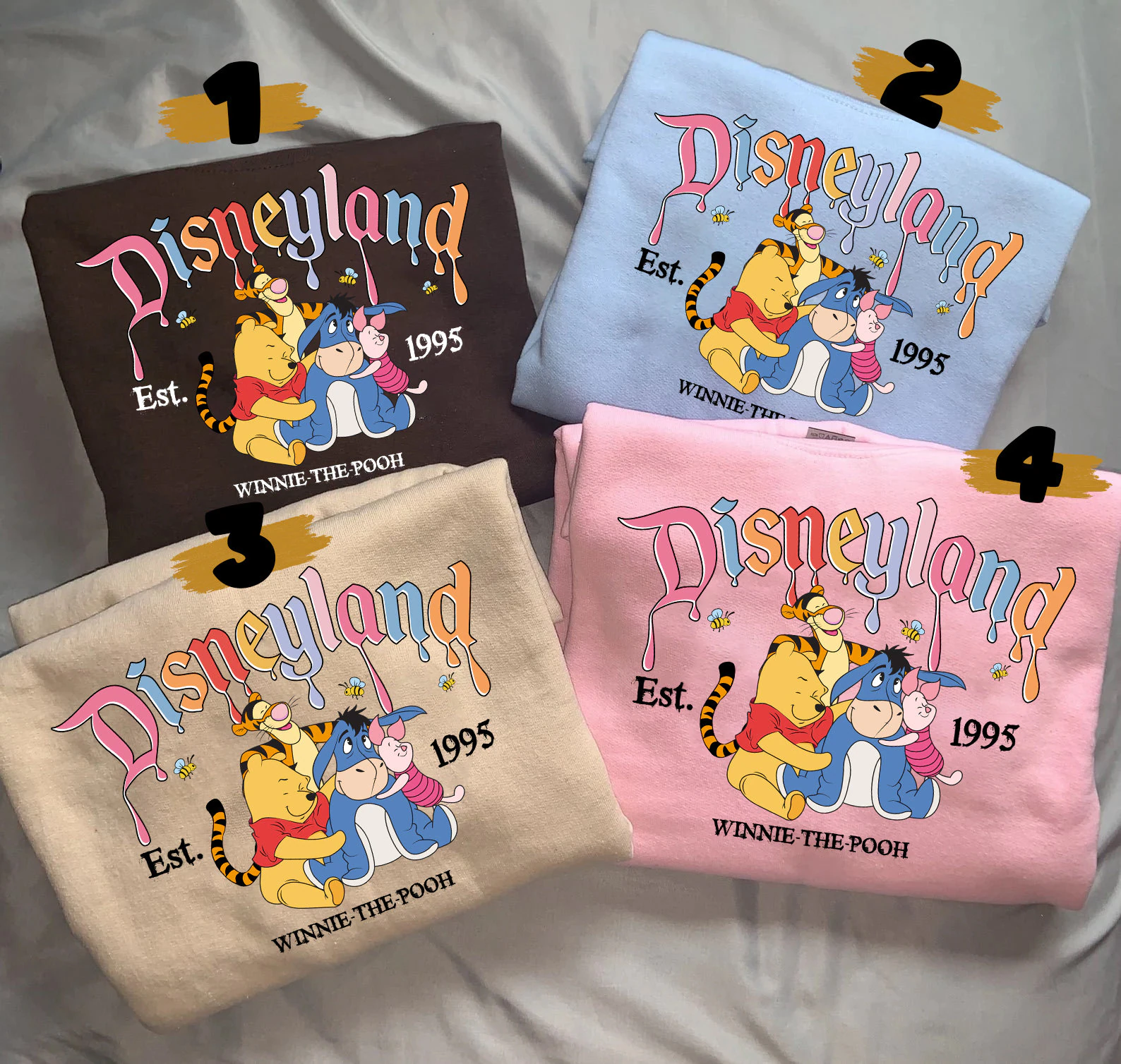 Sweet Disneyland Winnie The Pooh Bear And Friends Unisex T-Shirt Sweet Disneyland Winnie The Pooh Bear And Friends Unisex T-Shirt