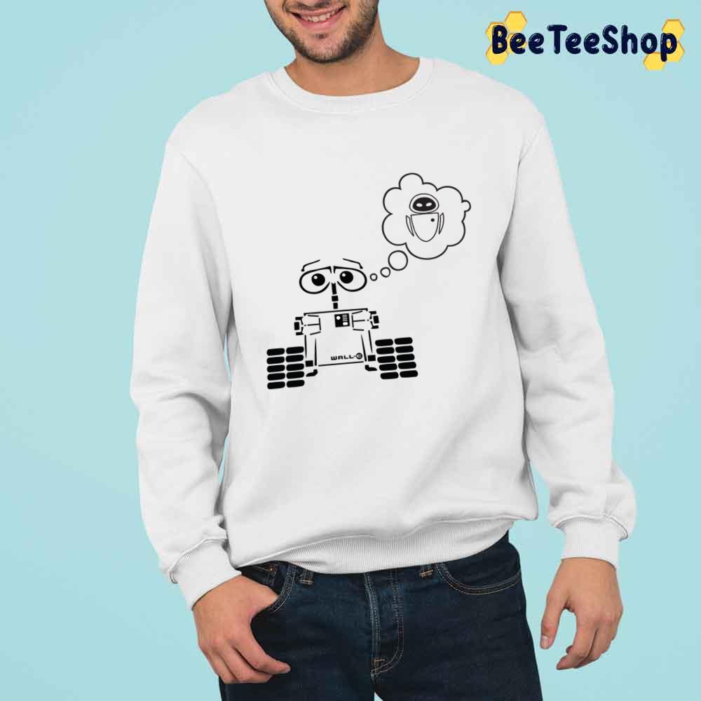 Thinking About You Wall E Eva Unisex T-Shirt Thinking About You Wall E Eva Unisex T-Shirt