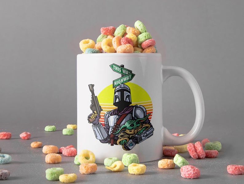 This Is High Way Boba Fett And Baby Yoda Mug Star Wars Gift The Mandalorian Gift Baby Yoda Lover Premium Sublime Ceramic Coffee Mug White This Is High Way Boba Fett And Baby Yoda Mug Star Wars Gift The Mandalorian Gift Baby Yoda Lover Premium Sublime Ceramic Coffee Mug White