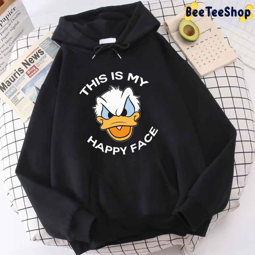 This Is My Happy Face Donald Duck Angry Grumpy Unisex T-Shirt This Is My Happy Face Donald Duck Angry Grumpy Unisex T-Shirt