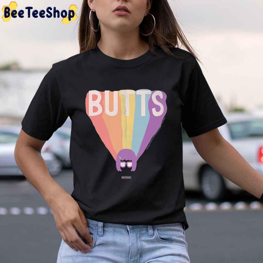 Tina Butts Rainbow Extruded Unisex T-Shirt Tina Butts Rainbow Extruded Unisex T-Shirt