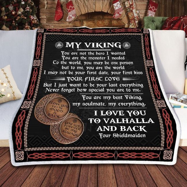 To My Viking Love You To Valhalla And Back Premium Comfy Sofa Throw Blanket To My Viking Love You To Valhalla And Back Premium Comfy Sofa Throw Blanket