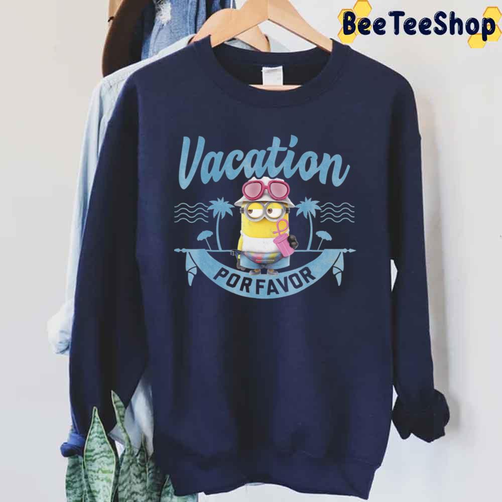 Vacation Por Favor Minion Graphic Unisex T-Shirt Vacation Por Favor Minion Graphic Unisex T-Shirt