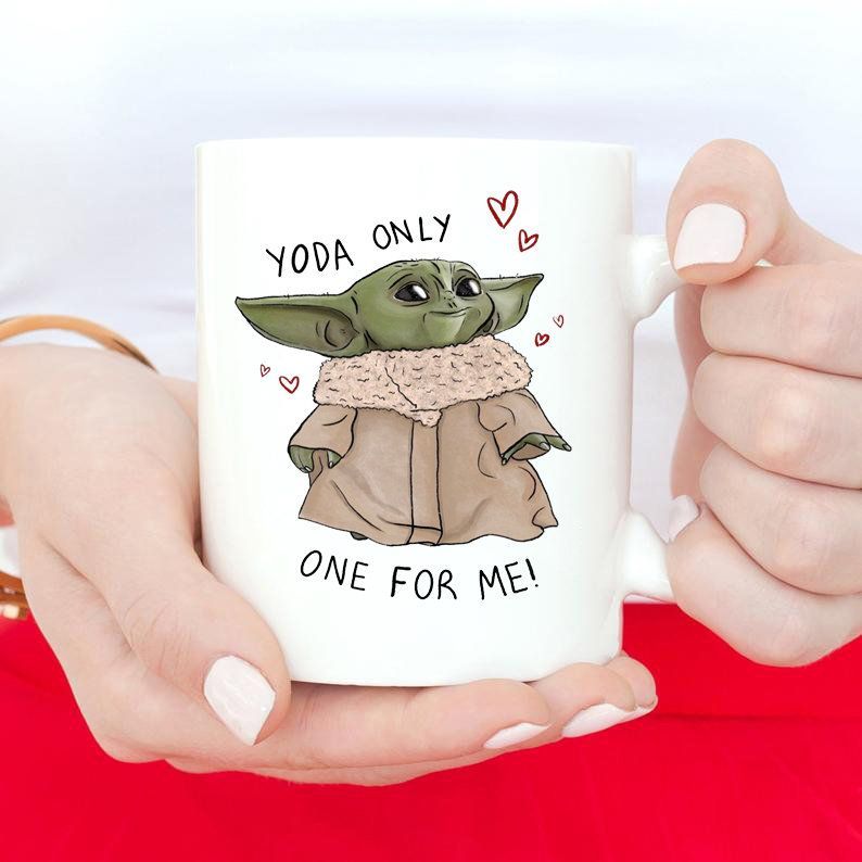 Valentines Day Yoda Only One For Me Premium Sublime Ceramic Coffee Mug White Valentines Day Yoda Only One For Me Premium Sublime Ceramic Coffee Mug White