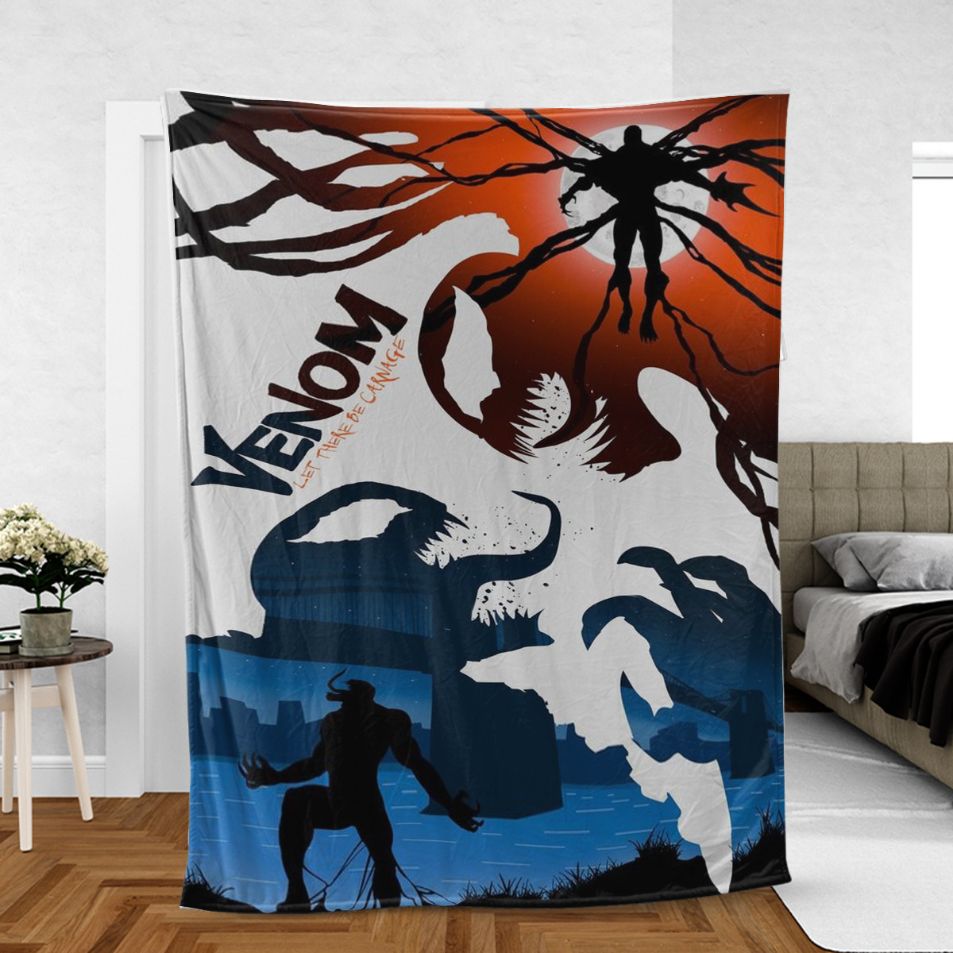 Venom Fan Gift, Venom 2 Let There Be Carnage Comfy Sofa Throw Blanket Gift Venom Fan Gift, Venom 2 Let There Be Carnage Comfy Sofa Throw Blanket Gift