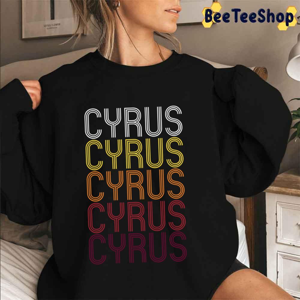 Vintage Cyrus Retro Pattern Unisex T-Shirt Vintage Cyrus Retro Pattern Unisex T-Shirt