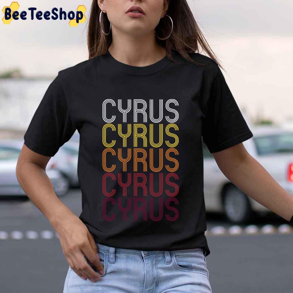 Vintage Cyrus Retro Pattern Unisex T-Shirt Vintage Cyrus Retro Pattern Unisex T-Shirt