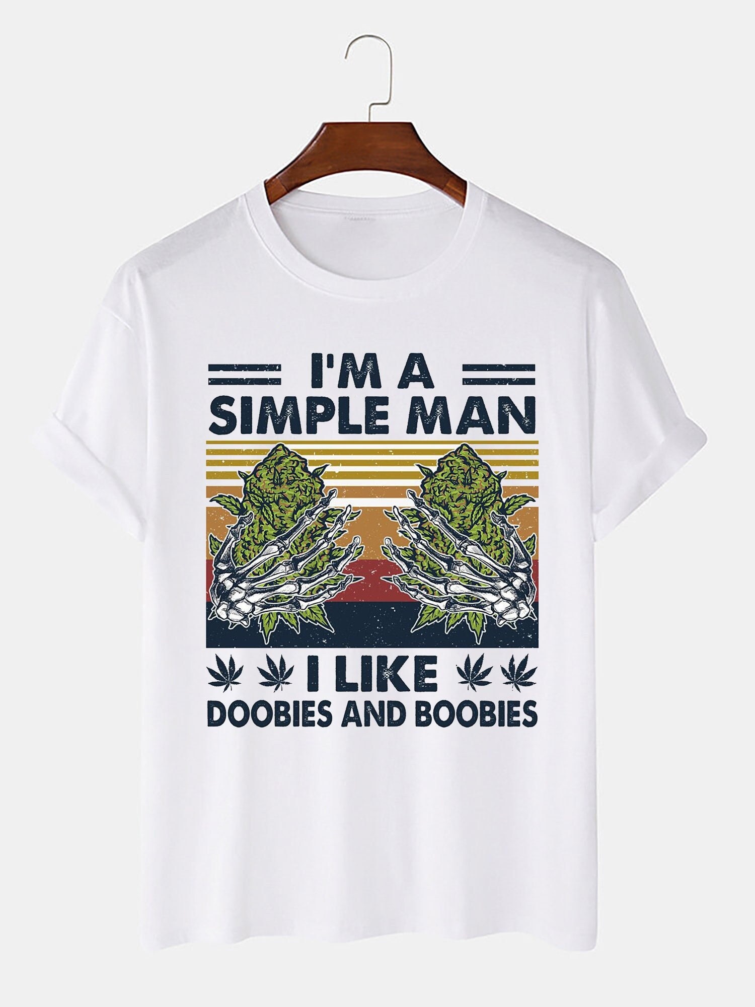 Vintage I'm A Simple Man I Like Doobies And Boobies Smoke Weed Unisex T-Shirt Vintage I'm A Simple Man I Like Doobies And Boobies Smoke Weed Unisex T-Shirt