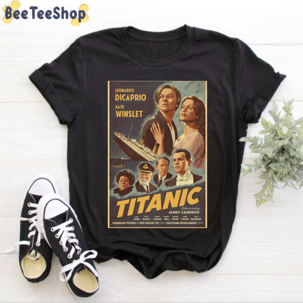 Vintage Leonardo Decaprio Kate Winslet Titanic Unisex T-Shirt Vintage Leonardo Decaprio Kate Winslet Titanic Unisex T-Shirt