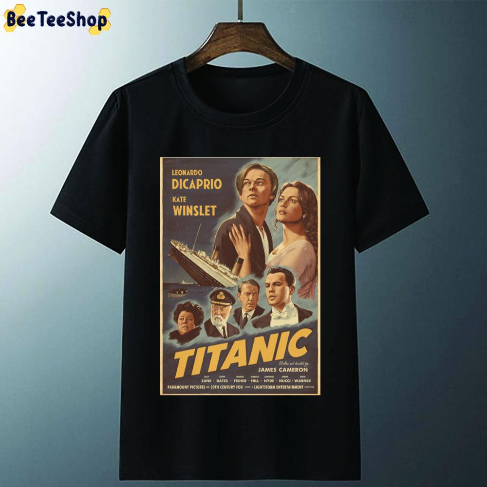 Vintage Leonardo Decaprio Kate Winslet Titanic Unisex T-Shirt Vintage Leonardo Decaprio Kate Winslet Titanic Unisex T-Shirt