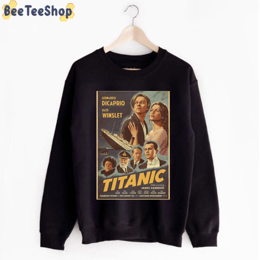 Vintage Leonardo Decaprio Kate Winslet Titanic Unisex T-Shirt Vintage Leonardo Decaprio Kate Winslet Titanic Unisex T-Shirt