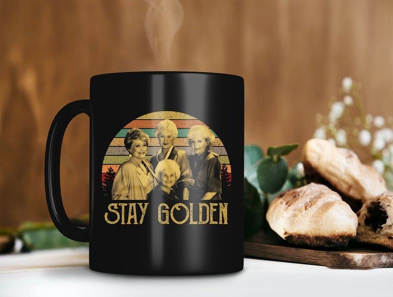 Vintage Retro Stay Golden With The Golden Girls Mug Premium Sublime Ceramic Coffee Mug Black Vintage Retro Stay Golden With The Golden Girls Mug Premium Sublime Ceramic Coffee Mug Black