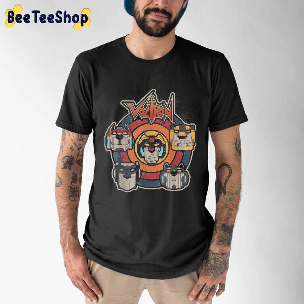 Voltron Defender Of The Universe Retro Lion Circle Unisex T-Shirt Voltron Defender Of The Universe Retro Lion Circle Unisex T-Shirt
