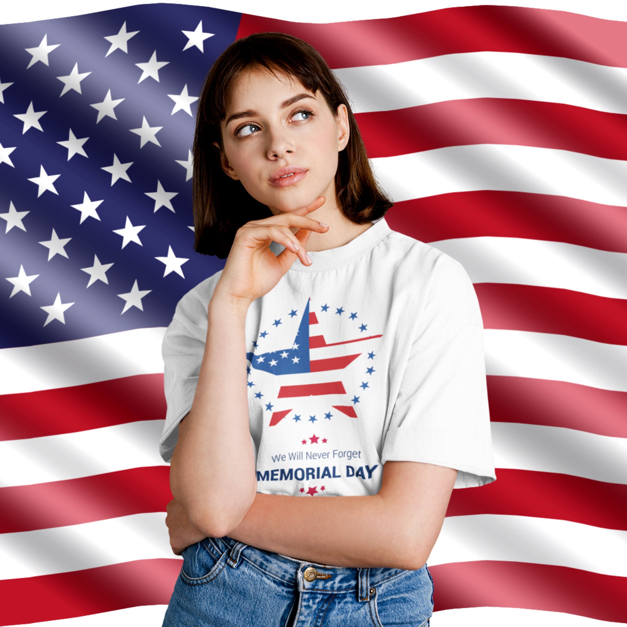 We Will Never Forget Memorial Day Unisex T-Shirt We Will Never Forget Memorial Day Unisex T-Shirt