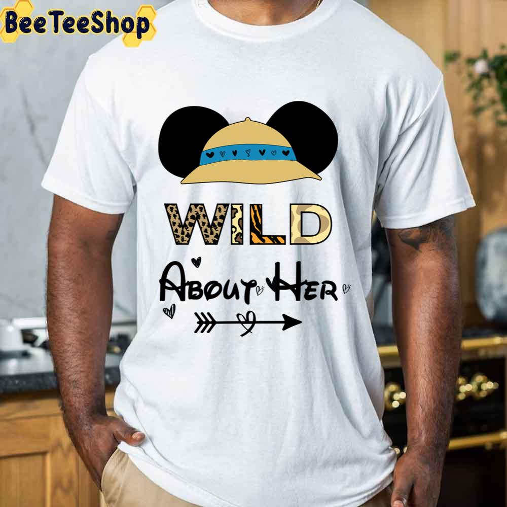 Wild About Her Valentines Day Couple Mickey Unisex T-Shirt Wild About Her Valentines Day Couple Mickey Unisex T-Shirt