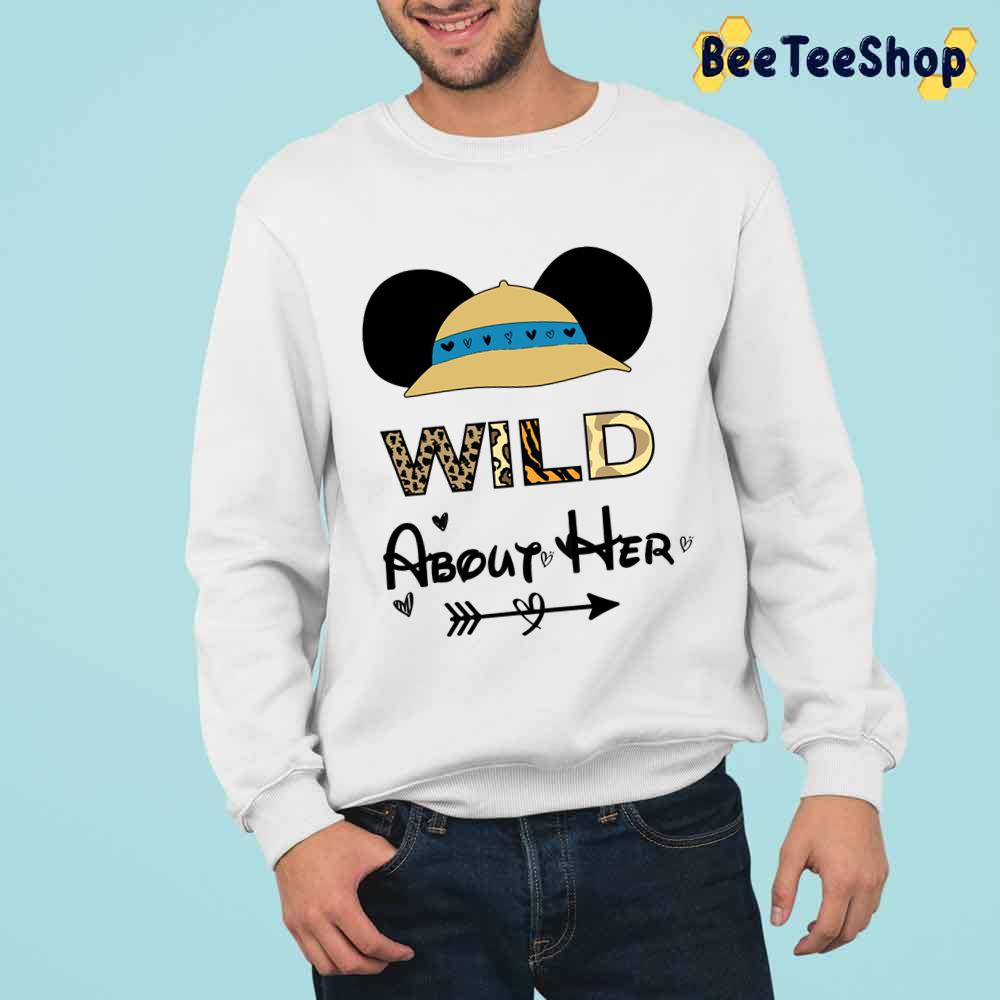 Wild About Her Valentines Day Couple Mickey Unisex T-Shirt Wild About Her Valentines Day Couple Mickey Unisex T-Shirt