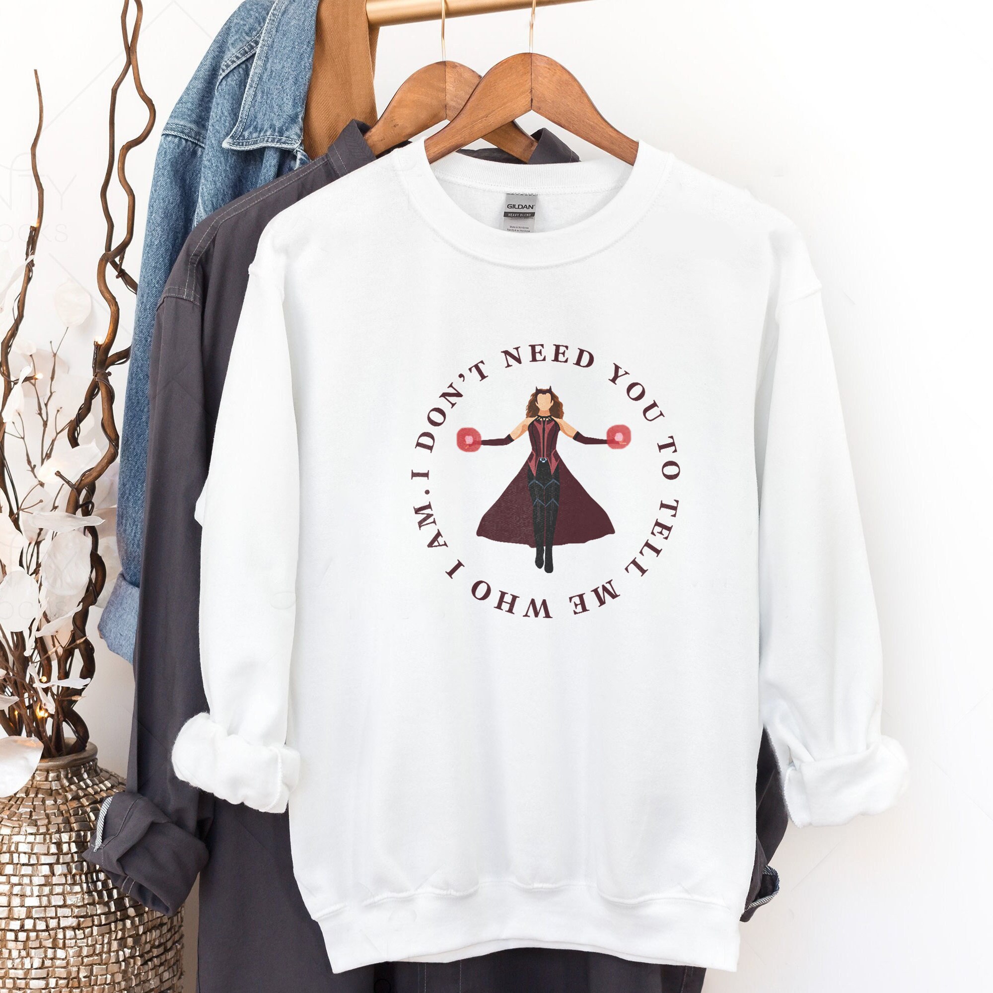 You Don't Need To Tell Me Who I Am Scarlet Witch Doctor Strange 2 Unisex Sweatshirt You Don't Need To Tell Me Who I Am Scarlet Witch Doctor Strange 2 Unisex Sweatshirt