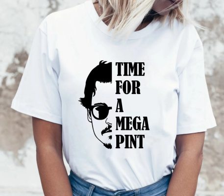 Time For A Mega Pint Johnny Depp Unisex T-Shirt Time For A Mega Pint Johnny Depp Unisex T-Shirt
