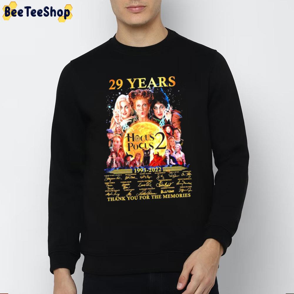 29 Years 1993 2022 Hocus Pocus 2 Thank You For The Memories Unisex T-Shirt 29 Years 1993 2022 Hocus Pocus 2 Thank You For The Memories Unisex T-Shirt