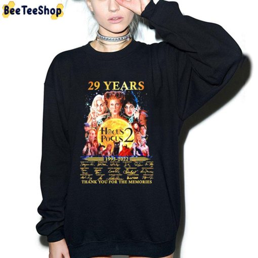 29 Years 1993 2022 Hocus Pocus 2 Thank You For The Memories Unisex T-Shirt