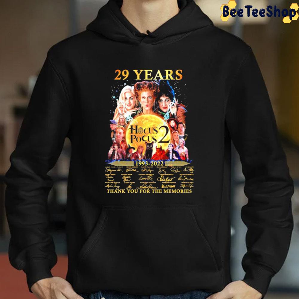 29 Years 1993 2022 Hocus Pocus 2 Thank You For The Memories Unisex T-Shirt 29 Years 1993 2022 Hocus Pocus 2 Thank You For The Memories Unisex T-Shirt