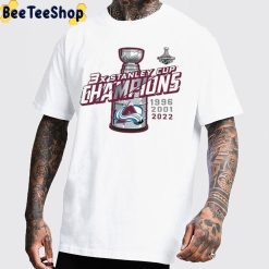 3-Time Colorado Avalanche NHL Stanley Cup Champions 2022 Unisex T-Shirt 3-Time Colorado Avalanche NHL Stanley Cup Champions 2022 Unisex T-Shirt