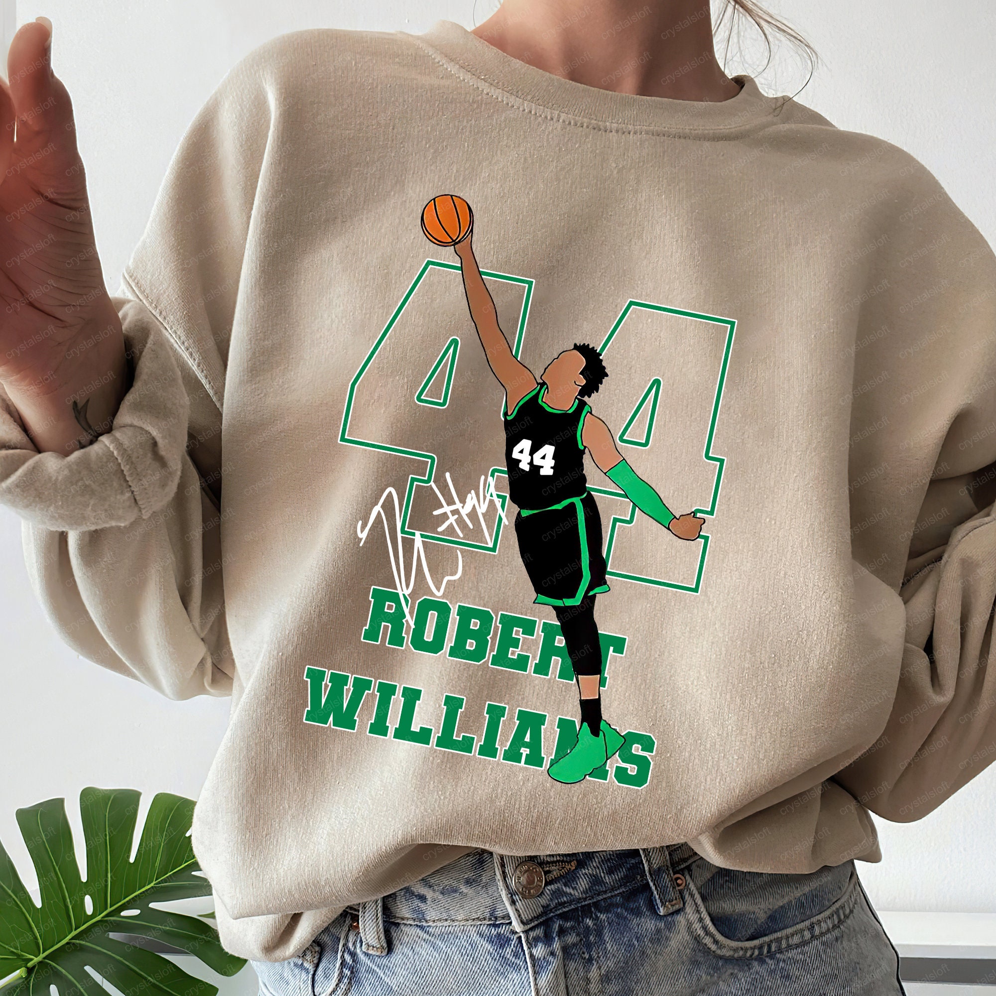 44 Robert Williams Iii Crewneck Boston Celtics Basketball Unisex Sweatshirt 44 Robert Williams Iii Crewneck Boston Celtics Basketball Unisex Sweatshirt
