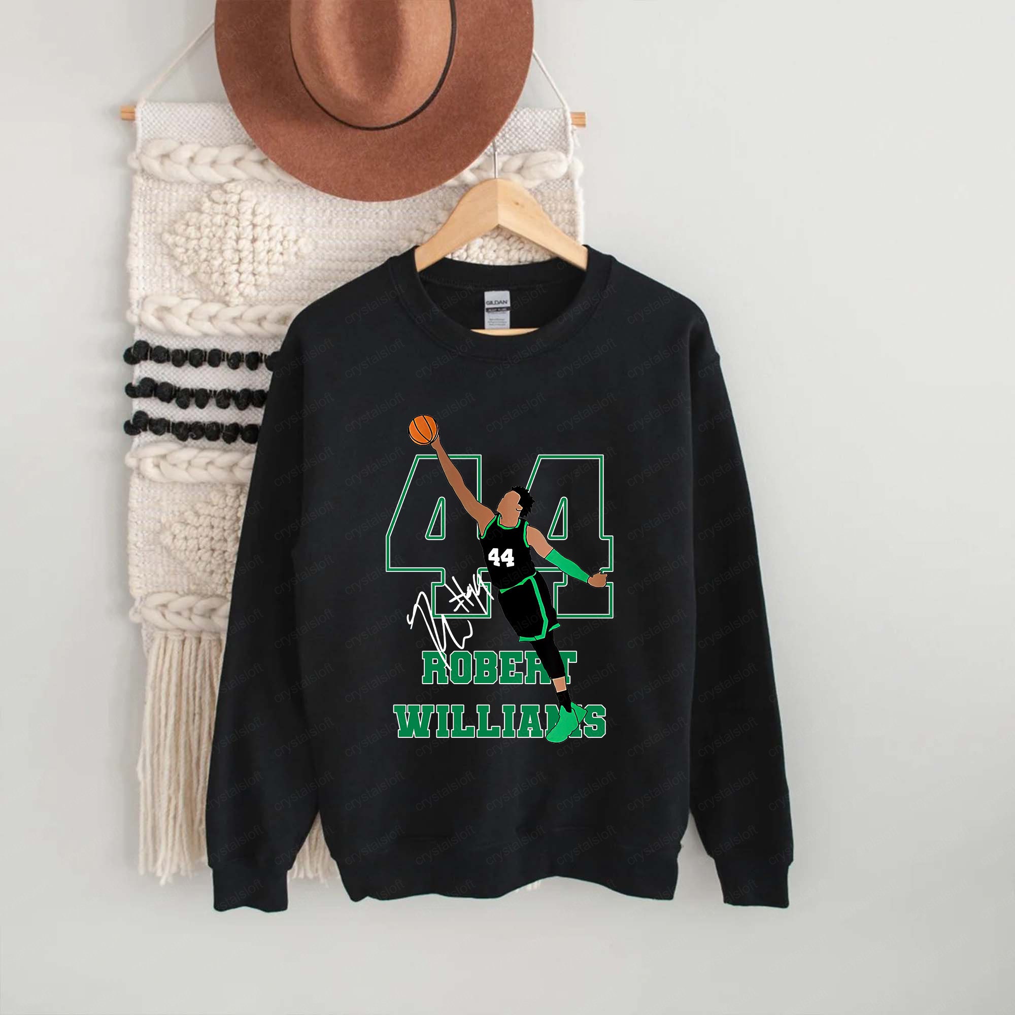 44 Robert Williams Iii Crewneck Boston Celtics Basketball Unisex Sweatshirt 44 Robert Williams Iii Crewneck Boston Celtics Basketball Unisex Sweatshirt