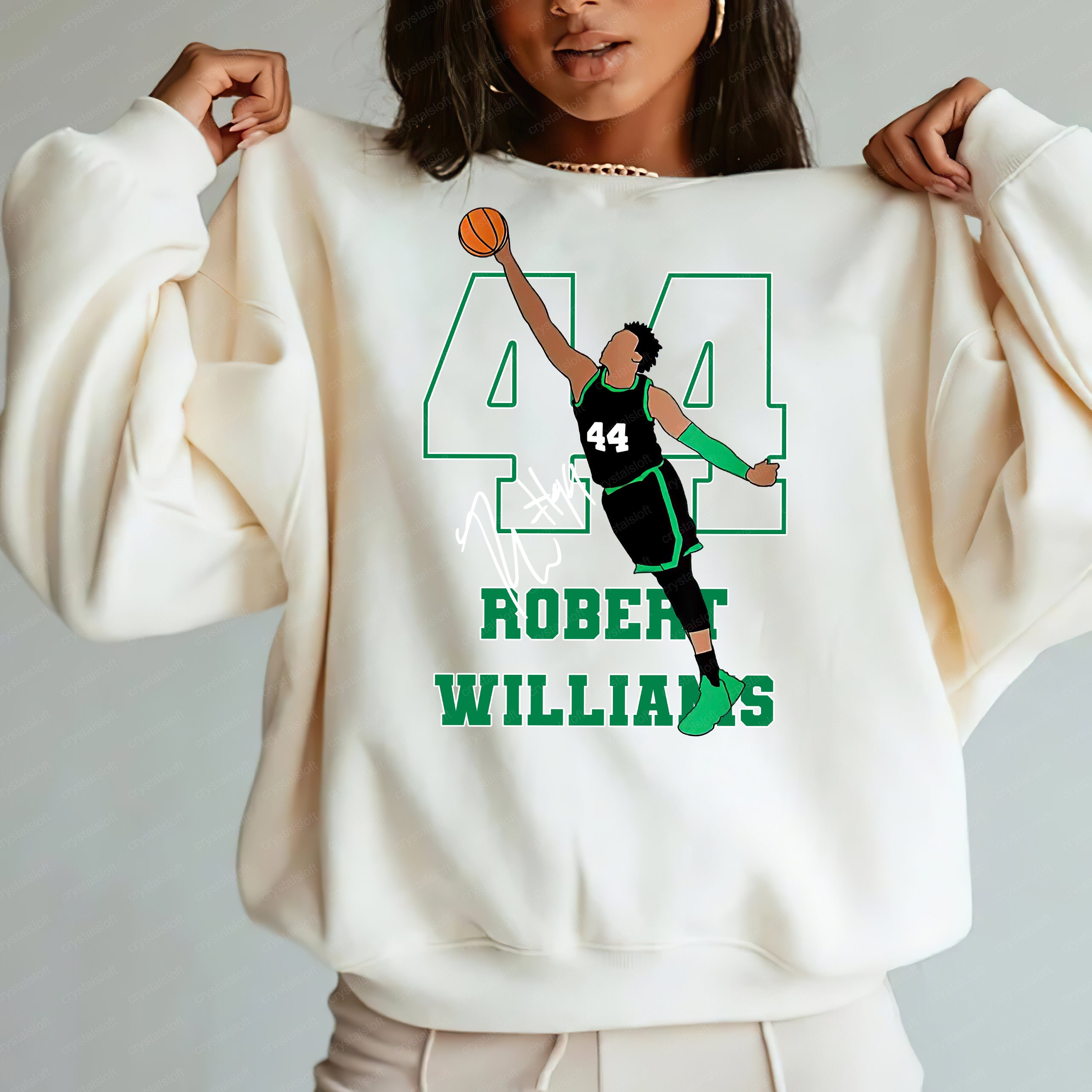 44 Robert Williams Iii Crewneck Boston Celtics Basketball Unisex Sweatshirt 44 Robert Williams Iii Crewneck Boston Celtics Basketball Unisex Sweatshirt