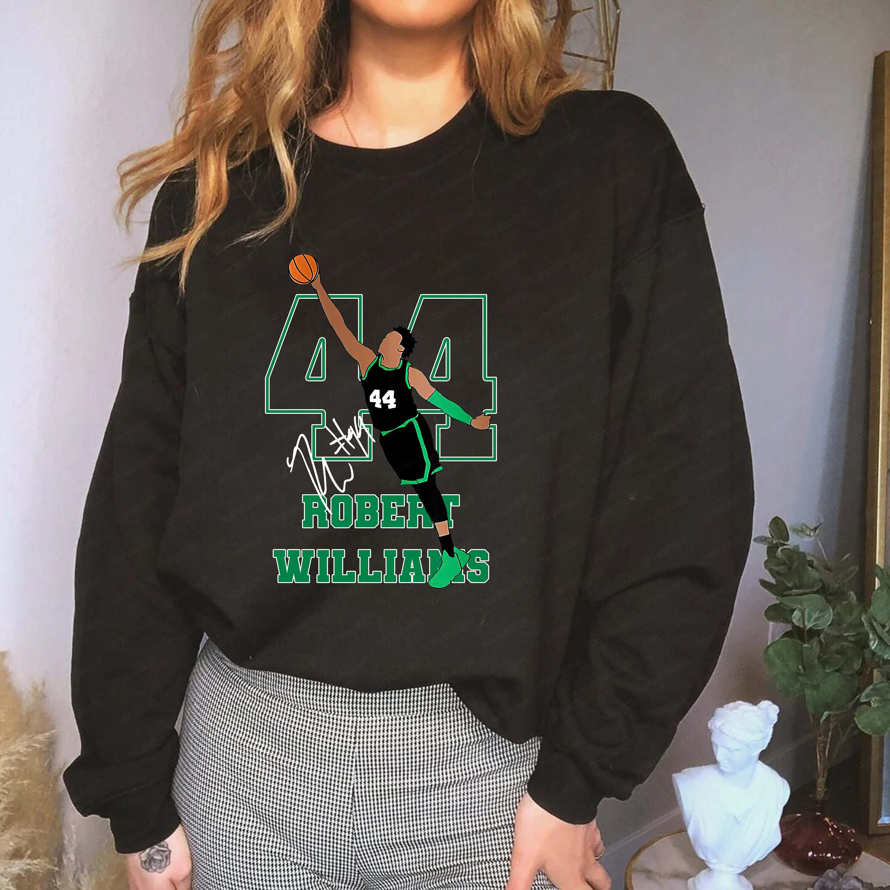 44 Robert Williams Iii Crewneck Boston Celtics Basketball Unisex Sweatshirt 44 Robert Williams Iii Crewneck Boston Celtics Basketball Unisex Sweatshirt
