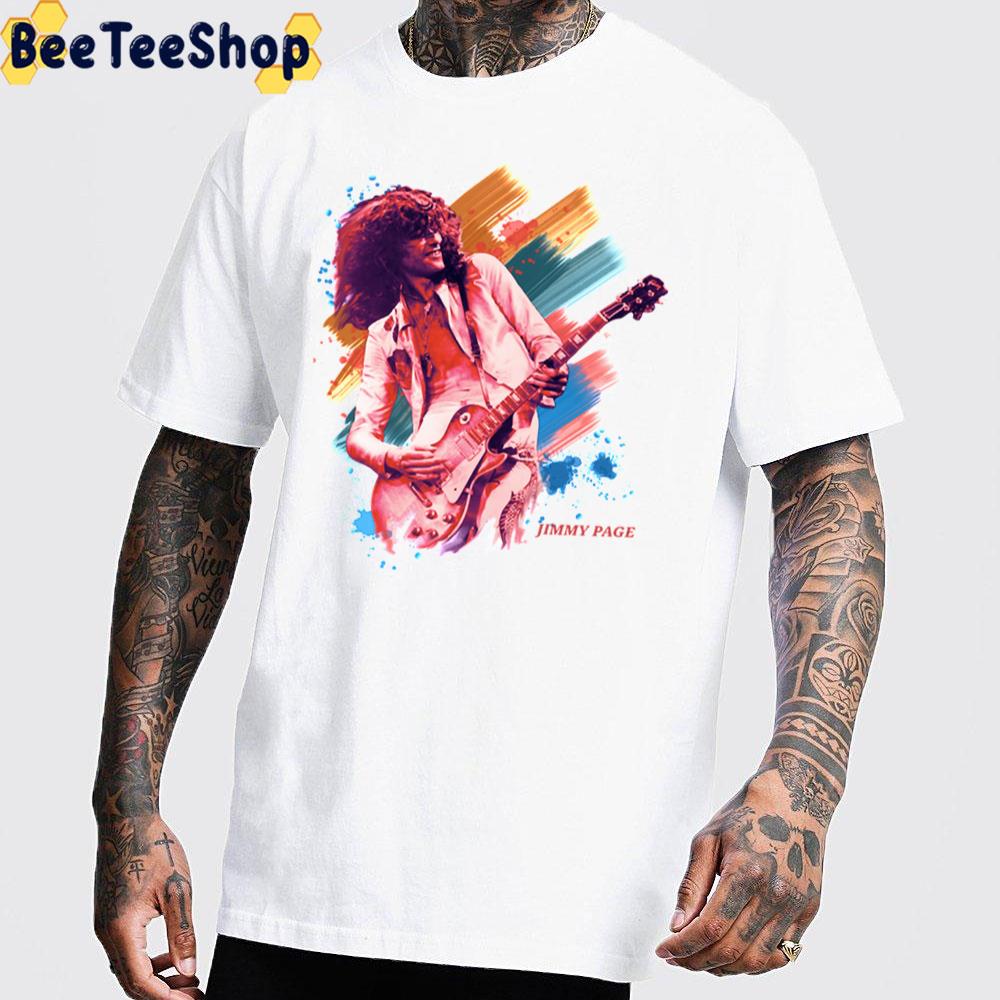80's Retro Art Jimmy Page On Stage Unisex T-Shirt 80's Retro Art Jimmy Page On Stage Unisex T-Shirt