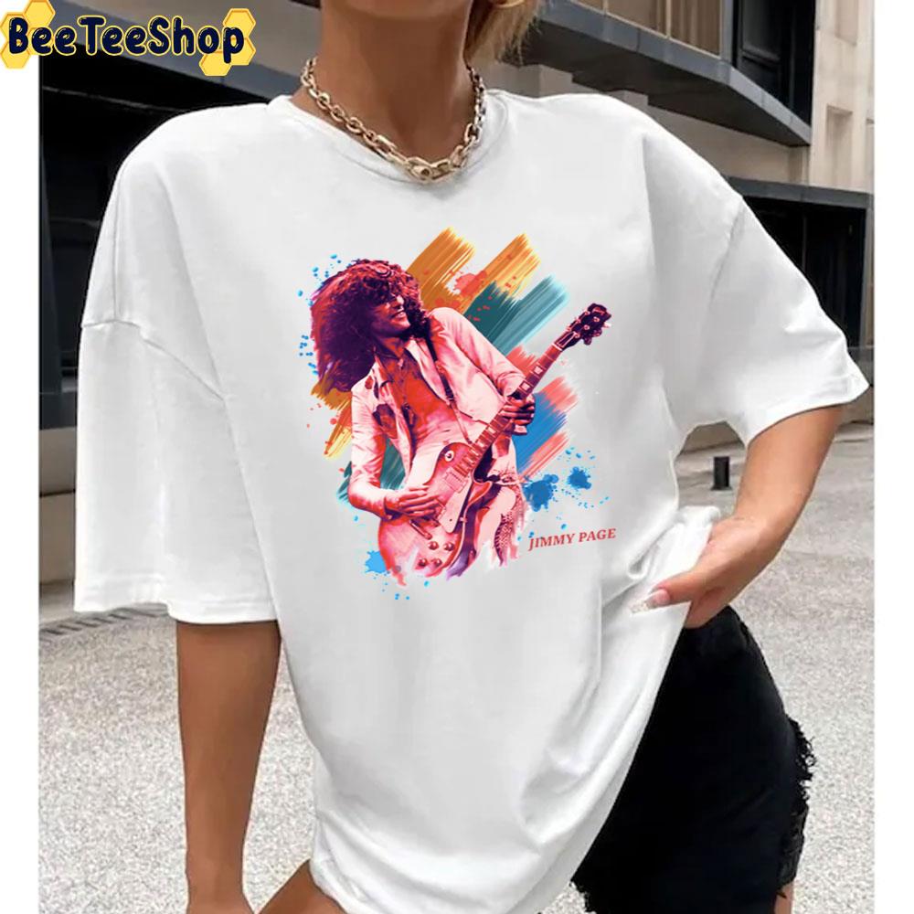 80's Retro Art Jimmy Page On Stage Unisex T-Shirt 80's Retro Art Jimmy Page On Stage Unisex T-Shirt