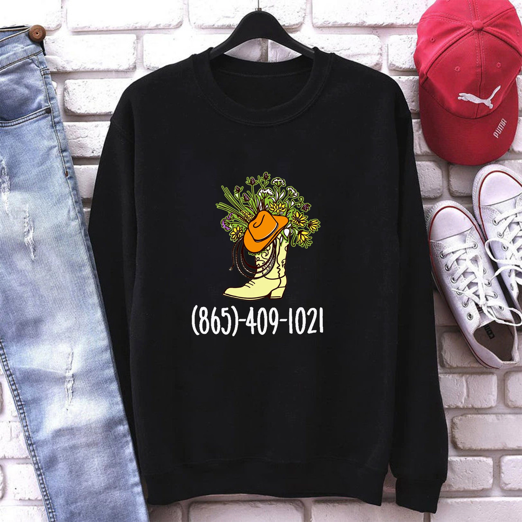 865 409 1021 Flowers Unisex Sweatshirt 865 409 1021 Flowers Unisex Sweatshirt