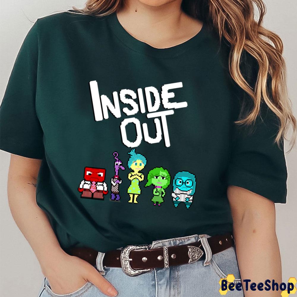 8-Bit Characters Inside Out Moive Unisex T-Shirt 8-Bit Characters Inside Out Moive Unisex T-Shirt