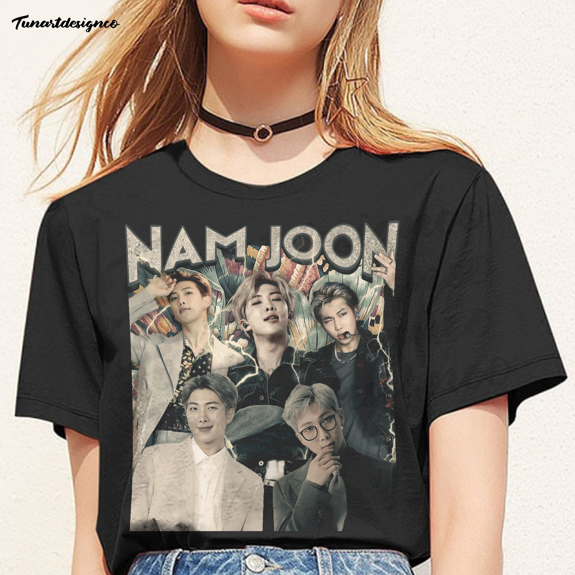 90's Vintage Kim Nam Joon Bts Korean Music Pop Fan Unisex T-Shirt 90's Vintage Kim Nam Joon Bts Korean Music Pop Fan Unisex T-Shirt
