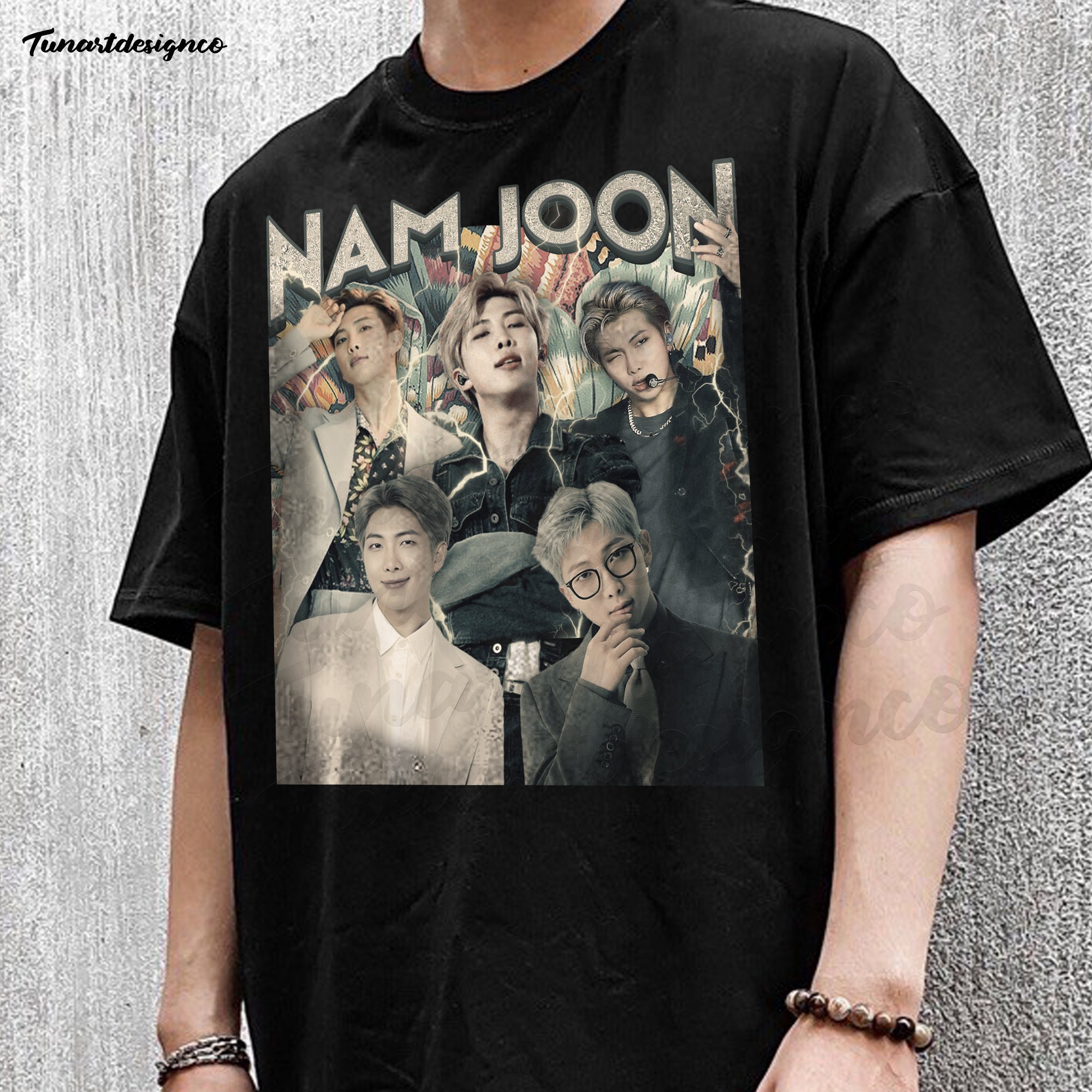 90's Vintage Kim Nam Joon Bts Korean Music Pop Fan Unisex T-Shirt 90's Vintage Kim Nam Joon Bts Korean Music Pop Fan Unisex T-Shirt