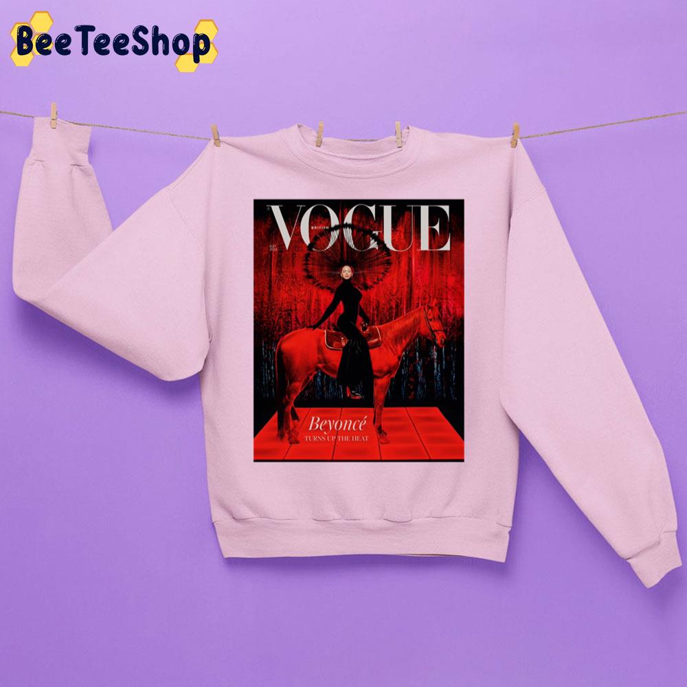 Beyoncé Turns Up The Heat British Vogue Unisex Sweatshirt Beyoncé Turns Up The Heat British Vogue Unisex Sweatshirt
