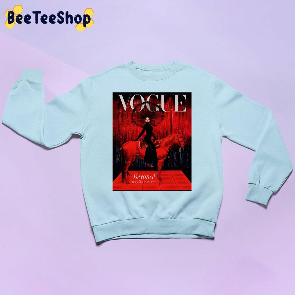 Beyoncé Turns Up The Heat British Vogue Unisex Sweatshirt Beyoncé Turns Up The Heat British Vogue Unisex Sweatshirt