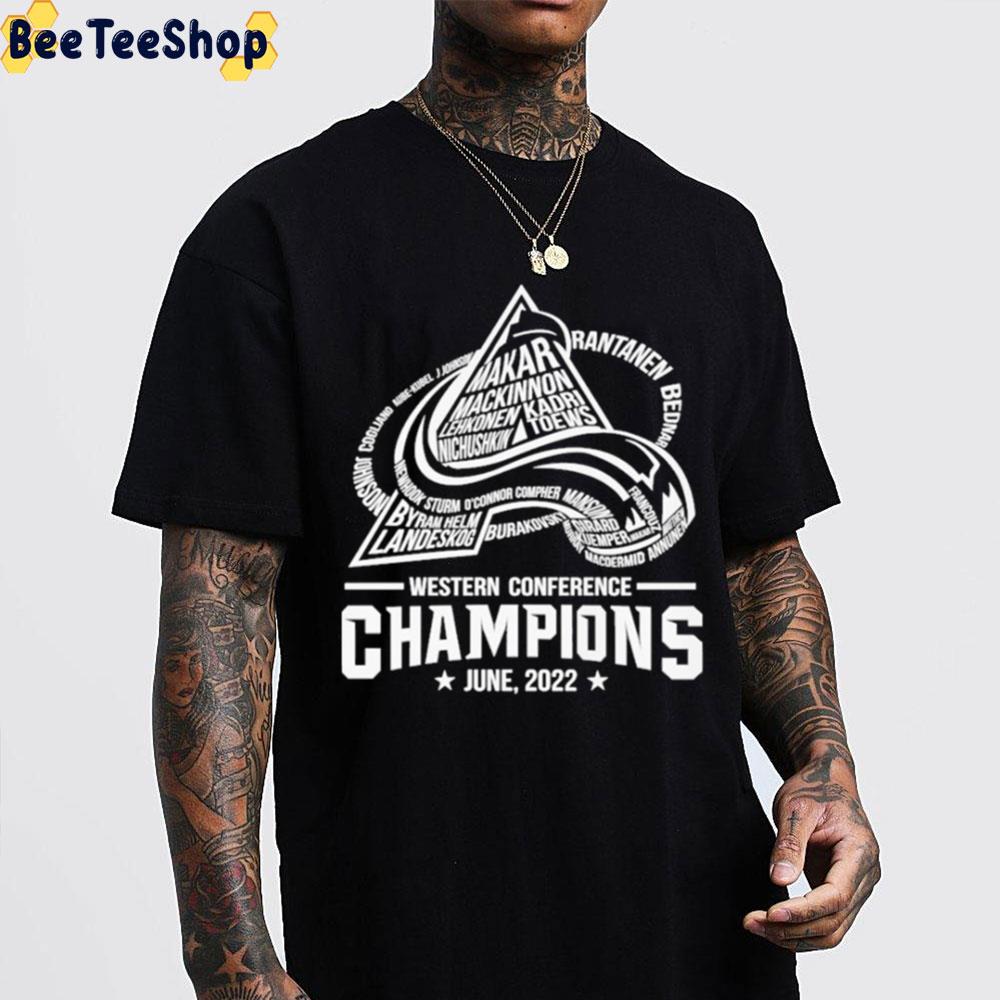 Colorado Avalanche Western Conference Champions June 2022 Unisex T-Shirt Colorado Avalanche Western Conference Champions June 2022 Unisex T-Shirt