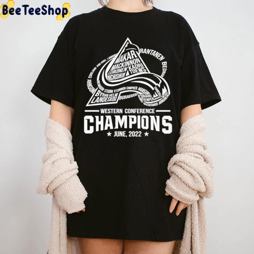 Colorado Avalanche Western Conference Champions June 2022 Unisex T-Shirt Colorado Avalanche Western Conference Champions June 2022 Unisex T-Shirt