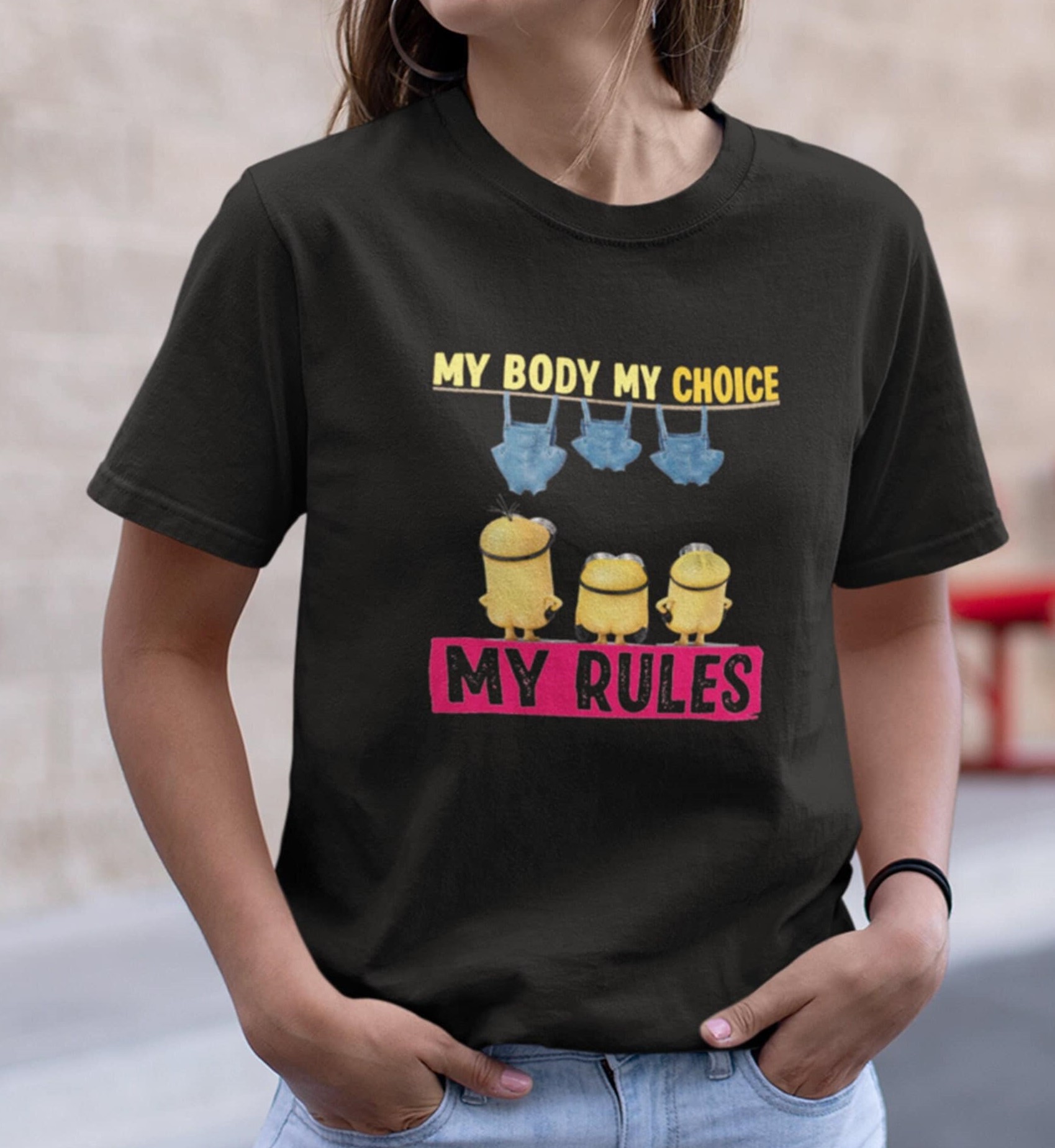 My Body My Choice My Rules 1973 Protect Roe V Wade Minion Pro Choice Unisex T-Shirt My Body My Choice My Rules 1973 Protect Roe V Wade Minion Pro Choice Unisex T-Shirt