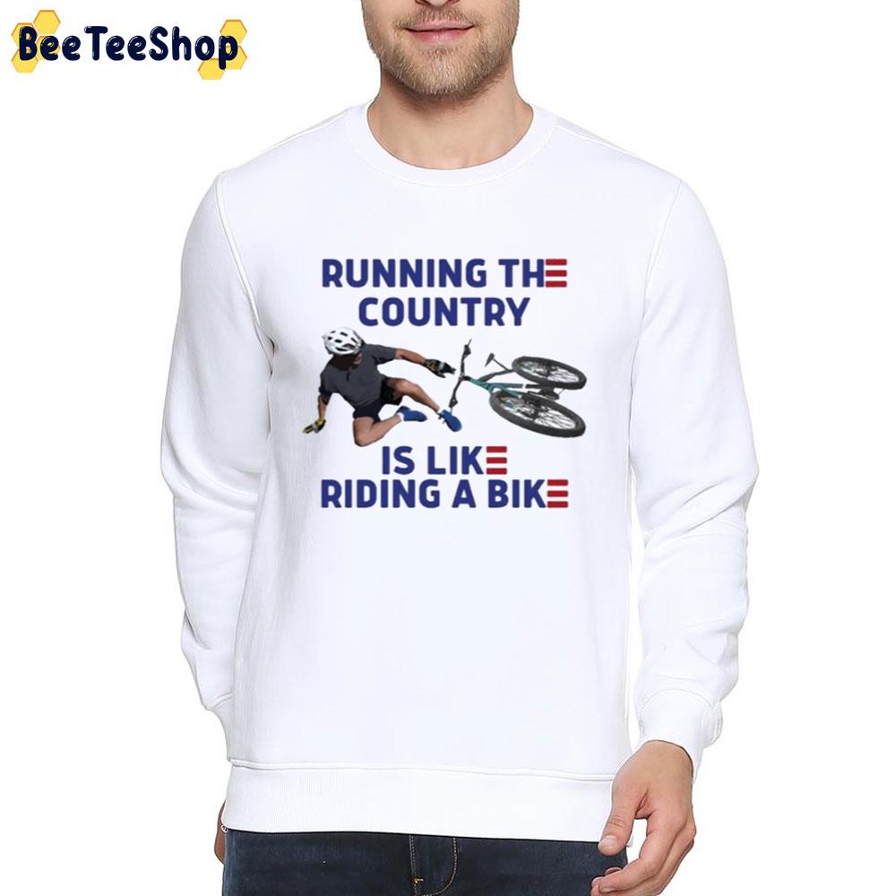 New Trending 2022 Running The Country Is Like Riding A Bike Joe Biden Unisex T-Shirt New Trending 2022 Running The Country Is Like Riding A Bike Joe Biden Unisex T-Shirt